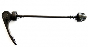 ZAMYKACZ KOŁA PIASTY PRZÓD M5x140mm ALUMINIOWY CZARNY