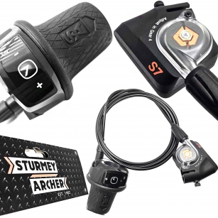 DŻWIGNIA 7-BIEGÓW MANETKA PIASTY TYŁ SRAM S7, STURMEY, ARCHER