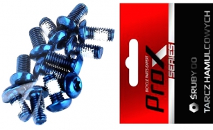 PROX ŚRUBY TARCZY HAMULCA NIEBIESKIE 6szt.