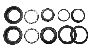 NECO H128 STERY 1 1/8" GWINT PÓŁZINTEGROWANE CZARNE