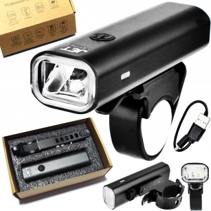 JET AU200 LAMPKA PRZÓD CREE 360Lm USB MOCNA 4-FUNKCJE DO 8h 2000mAh