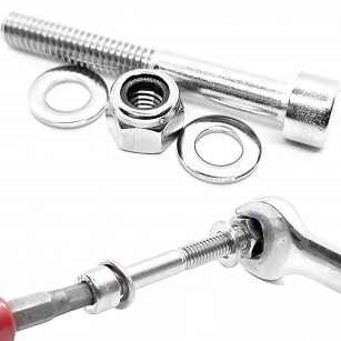 ŚRUBA IMBUSOWA M6x45mm LAMPY PRZÓD DO WIDELCA NIERDZEWNA