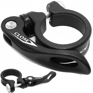 ZOOM OBEJMA ZAMYKACZ ZACISK SIODŁA CZARNY MAT 31,8mm