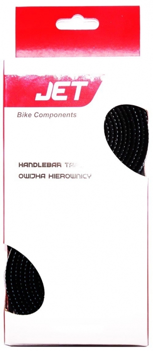 JET GR29-21 OWIJKA KIEROWNICY MIĘKKA SILIKON/PU CZARNA-BŁĘKIT