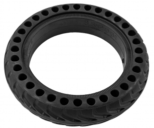 OPONA BEZDĘTKOWA 8 1/2 x 2 PEŁNA DO E-HULAJNOGI - CZARNA Z OTWORAMI