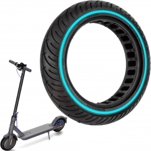 OPONA BEZDĘTKOWA 8 1/2 x 2 PEŁNA DO E-HULAJNOGI - NIEBIESKI PASEK