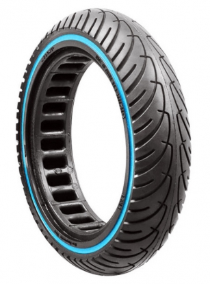 OPONA BEZDĘTKOWA 8 1/2 x 2 PEŁNA DO E-HULAJNOGI - NIEBIESKI PASEK