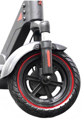 OPONA BEZDĘTKOWA 8 1/2 x 2 PEŁNA DO E-HULAJNOGI - CZERWONY PASEK