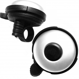 DZWONEK TRADYCYJNY SREBRNY MAT ALU/PCV 45mm