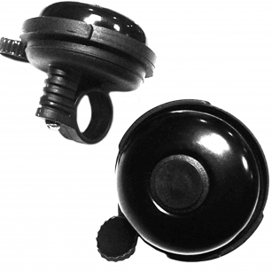 DZWONEK TRADYCYJNY CZARNY ALU/PCV 53mm