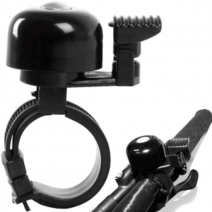 MINI DZWONEK NA OPASCE ZACISKOWEJ CZARNY 22,2 - 31,8mm