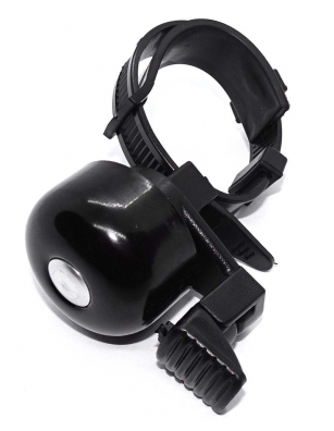 MINI DZWONEK NA OPASCE ZACISKOWEJ CZARNY 22,2 - 31,8mm