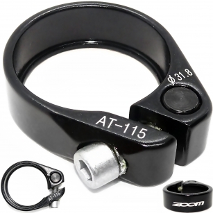 ZOOM OBEJMA NA IMBUS ZACISK SIODŁA CZARNY POŁYSK 31,8mm