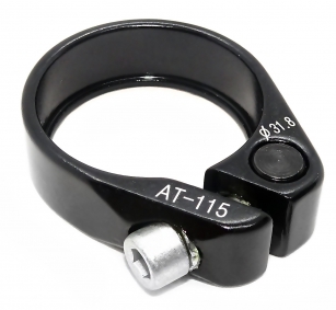 ZOOM OBEJMA NA IMBUS ZACISK SIODŁA CZARNY POŁYSK 31,8mm