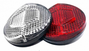 ODBLASK PRZÓD I TYŁ OKRĄGŁY 2szt.