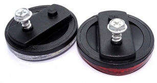 ODBLASK PRZÓD I TYŁ OKRĄGŁY 2szt.