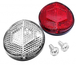 ODBLASK PRZÓD I TYŁ OKRĄGŁY 2szt.