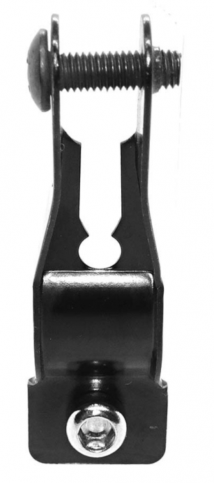 UCHWYT LAMPKI PRZÓD DO WIDELCA LAMPY CZARNY