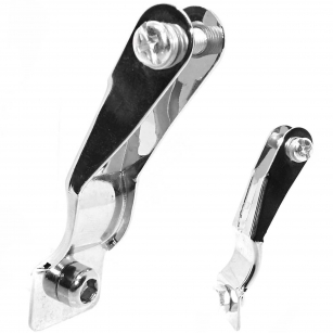 UCHWYT LAMPKI PRZÓD DO WIDELCA LAMPY SREBRNY