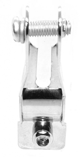 UCHWYT LAMPKI PRZÓD DO WIDELCA LAMPY SREBRNY