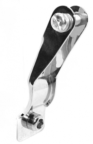 UCHWYT LAMPKI PRZÓD DO WIDELCA LAMPY SREBRNY