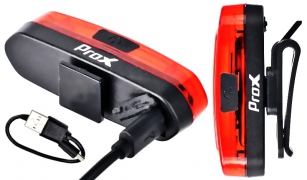 PROX DELTA LAMPKA TYŁ COB 100Lm LAMPA 6 FUNKCJI USB