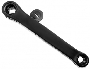 2K KORBA LEWA NA KWADRAT STALOWA OBLEWANA CZARNA 170mm