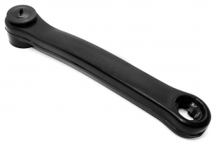 2K KORBA LEWA NA KWADRAT STALOWA OBLEWANA CZARNA 170mm