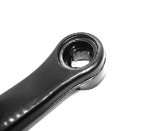 2K KORBA LEWA NA KWADRAT STALOWA OBLEWANA CZARNA 170mm