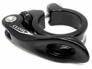 ZOOM OBEJMA ZAMYKACZ ZACISK SIODŁA CZARNY POŁYSK 31,8mm