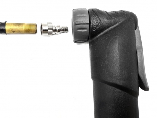 REDUKCJA ZAWORU Z SAMOCHODOWEGO NA ROWEROWY AV/DV