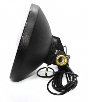 2K LAMPKA PRZÓD TRADYCYJNA NA PRĄDNICĘ DYNAMO CZARNA 6V