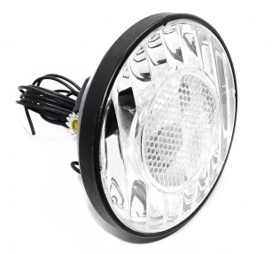 2K LAMPKA PRZÓD TRADYCYJNA NA PRĄDNICĘ DYNAMO CZARNA 6V