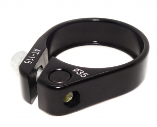 ZOOM OBEJMA NA IMBUS ZACISK SIODŁA CZARNY POŁYSK 35mm