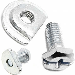 ŚRUBA PÓŁKSIĘŹYC Z NAKRĘTKĄ DO HAKA PRZERZUTKI TYŁ