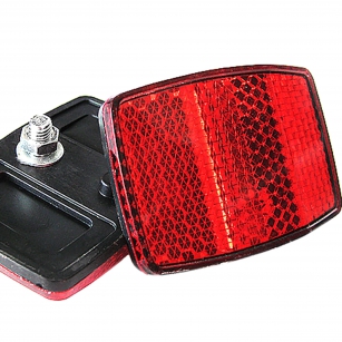 ODBLASK TYŁ  CZERWONY PRZYKRĘCANY