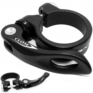 ZOOM OBEJMA ZAMYKACZ ZACISK SIODŁA CZARNY MAT 35mm