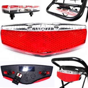 2K XC-172E LAMPKA TYŁ NA PRĄDNICĘ BAGAŹNIK E-BIKE 6V 29,4V 42V