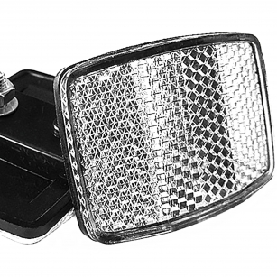 ODBLASK PRZÓD NA ROWER BIAŁY PRZYKRĘCANY