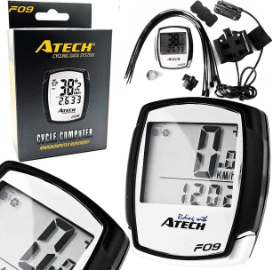 ATECH F09 LICZNIK ROWEROWY 9 FUNKCJI PRZEWODOWY