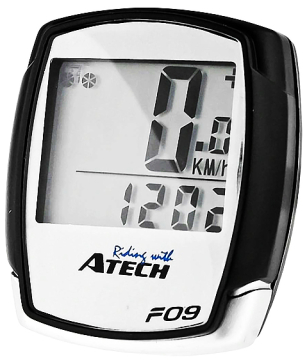 ATECH F09 LICZNIK ROWEROWY 9 FUNKCJI PRZEWODOWY