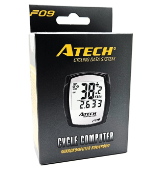 ATECH F09 LICZNIK ROWEROWY 9 FUNKCJI PRZEWODOWY