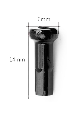 CN NIROSTA NAKRĘTKA SZPRYCHY 14mm MOSIĄDZ CZARNA