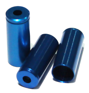 PROX KOŃCÓWKA PANCERZA HAMULCA 5mm ALU NIEBIESKA