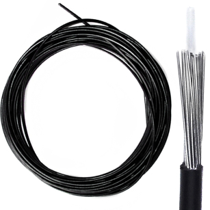 PANCERZ 4mm CZARNY Z TEFLONEM DO LINKI PRZERZUTKI