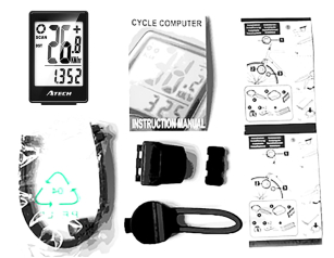 ATECH MCT20-BV F16 LICZNIK ROWEROWY 16 FUNKCJI BEZPRZEWODOWY