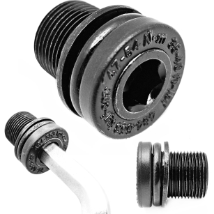 ŚRUBA M15x1 RAMIENIA KORBY PRAWEJ LEWEJ CZARNA