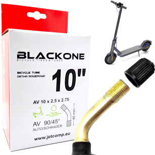 BLACKONE DĘTKA 10" x 2,5 AV GIĘTY 45° DO E-HULAJNOGI 