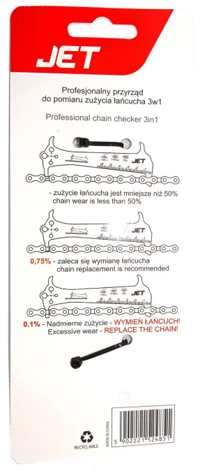 JET PRZYMIAR DO POMIARU SPRAWDZANIA ZUŹYCIA ŁAŃCUCHA