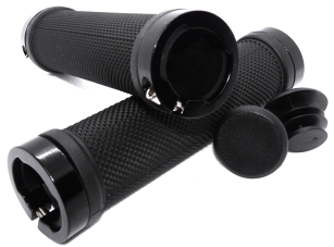 CHWYTY KIEROWNICY SKRĘCANE CZARNE HL-G225 130MM